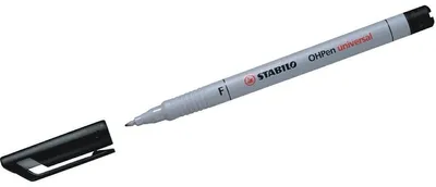 Produktbild von Folienstift - STABILO OHPen universal - wasserlöslich fein - Einzelstift - schwarz