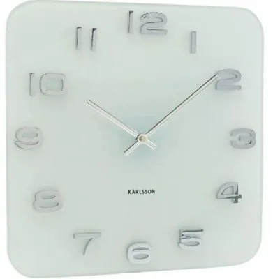 Obrázok produktu pre Hodiny Karlsson 4399 Vintage hranaté biele 35cm