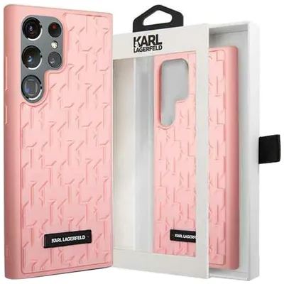 Produktbild von Etui Karl Lagerfeld Klhcs23Lrupklpp S23 Ultra S918 Hardcase - Różowe 3D Monogram