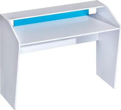 Produktbild von Furniture24 Schreibtisch TRAFIKO 09 Arbeitstisch Kinderschreibtisch für Jugend und Kinderzimmer Weiß/Türkis