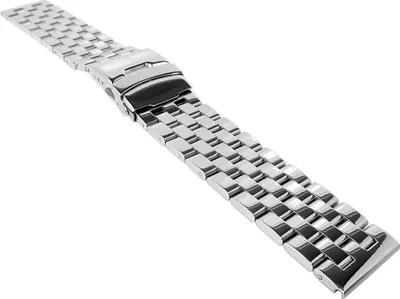 Produktbild von Minott Uhrenarmband | massiv Edelstahl | glänzend | Faltschließe , Stegbreite:20mm