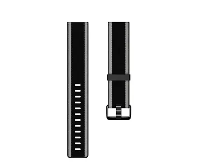 Imagen del producto de Pulsera de tela para Fitbit Versa / Versa 2 / Versa Lite - Talla S - Gris /