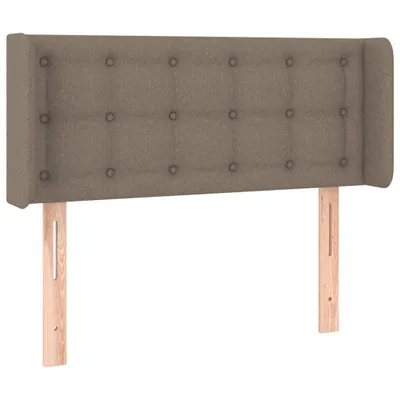 Image de Tête de lit avec oreilles Taupe 83x16x78/88 cm Tissu