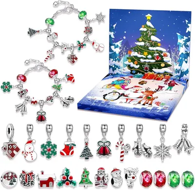 Produktbild von Adventskalender für Kinder 2027, 24 Anhänger und 2 Armbänder