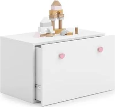Image de Coffre à jouets INGA en bois, stockage de jouets, meubles pour la chambre d'enfant