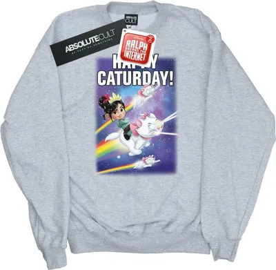 Produktbild von Disney - "Wreck It Ralph Happy Caturday" Sweatshirt für Herren BI50930 (S) (Grau)