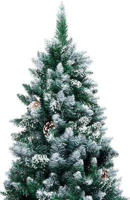 Zdjęcie produktu dla vidaXL Sztuczna choinka z szyszkami i śniegiem 240 cm