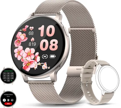 Produktbild von Smartwatch Herren Bluetooth Voice Calling Herzfrequenz Gesundheit Monitor 1,39 Zoll großen Bildschirm Mode Sport IP67 wasserdichte Damen Smartwatch