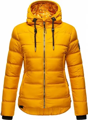 Produktbild von Navahoo Damen Winter Stepp Jacke Parka Mantel Winterjacke gefüttert Renesmee Gelb Gr. 36 - S