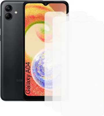 Produktbild von Drei Stück (3x) Display-Schutzfolie Displayschutz-Glas 9H Glas für Samsung Galaxy A04