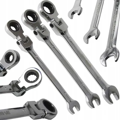 Produktbild von Ratschenringschlüssel 8-13mm 3-teilig / gelenkig / M58590
