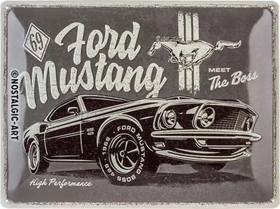 Image de Nostalgic-Art - Plaque en métal 30 x 40 cm - Ford - Ford Mustang The Boss