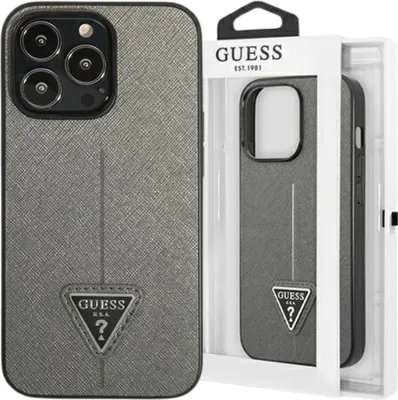 Immagine prodotto di Guess Guhcp13Xpsatlg Custodia rigida Iphone 13 Pro Max6,7 Srebrny/Argento Logo Saffianotriangle