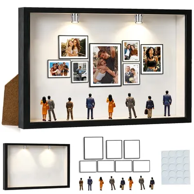 Produktbild von DIY Mini Museum Silhouette Box - 3D Miniatur Bilderrahmen mit Figuren