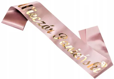Produktbild von JGA Schärpe Rosa Rosegold - Satinschärpe Braut - Junggesellenabschied Deko