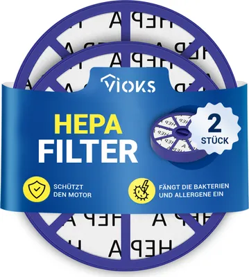 Produktbild von Abluftfilter 2x Ersatzfilter passend wie Dyson 900228-01 Hepa-Filter für Staubsauger
