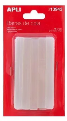 Zdjęcie produktu dla Apli - przezroczyste wkłady klejowe 11 mm, blister z 10 sztukami