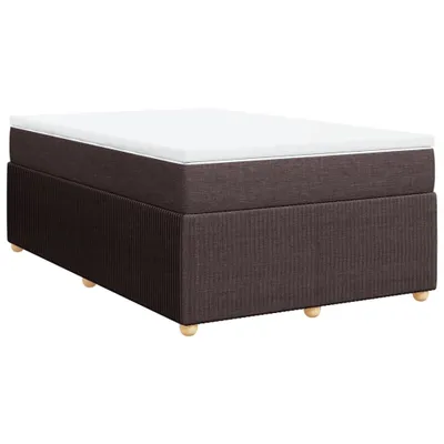 Produktbild von Boxspringbett mit Matratze Dunkelbraun 120x200 cm Stoff