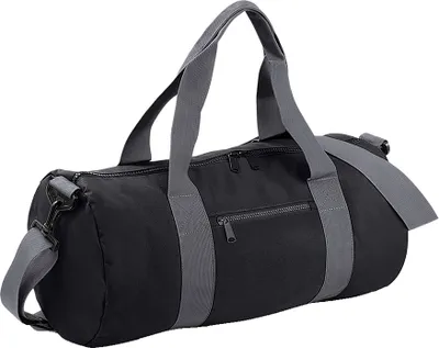 Image de BagBase BG140 | Original Barrel Bag / Sac de voyage | 50 x 25 x 25 cm - Couleur : Black/Graphite Grey - Taille : 50 x 25 x 25 cm