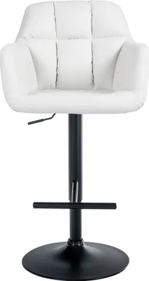 Produktbild von Barhocker HLO-CP328 Kunstleder schwarz  weiß