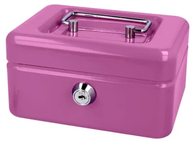 Produktbild von Abschließbare Geldkassette (kompakt, 15 cm) Lilac