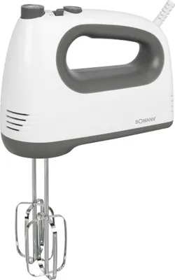 Produktbild von Bomann Handmixer HM 6054 CB weiß/grau, 5 Geschwindigkeiten, Turbostufe