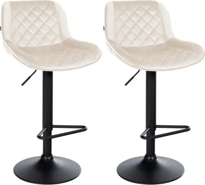 Immagine prodotto di set di 2 sgabelli moderni da bar - Poggiapiedi - Comfort regolabile in altezza