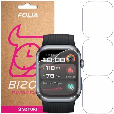 Produktbild von 3x Schutzfolie für den Bildschirm für Huawei Watch D2, Bizon Watch HydroFlex