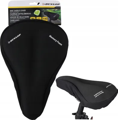 Zdjęcie produktu dla Pokrowiec Na Siodełko Rowerowe Dunlop Memory Foam 29x20x3,5cm