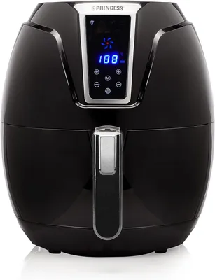 Obrázok produktu pre Fritéza s displejom, nepriľnavý povrch, funkcia časovača, čierna, 1400 W - 3,2 l