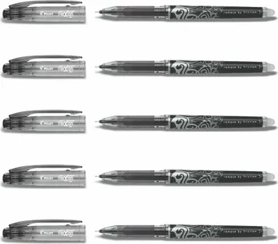 Produktbild von Pilot Frixion Point Tintenroller 5er-Set schwarz