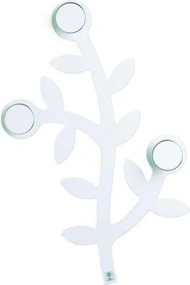 Image de Foppapedretti Appendialbero Porte-manteau mural 3 crochets blanc