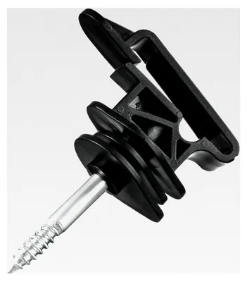 Produktbild von 50 Stück Breitbandisolatoren bis 40 mm für Weidezaun, Holzpfosten-Isolatoren für Seil und Elektrozaun