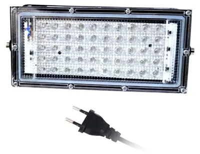 Produktbild von UV-Schwarzlicht, 50W LED-Fluter, wasserdicht, leuchtet im Dunkeln, sichere Ultraviolettlampe für Bühne, Nachtclub