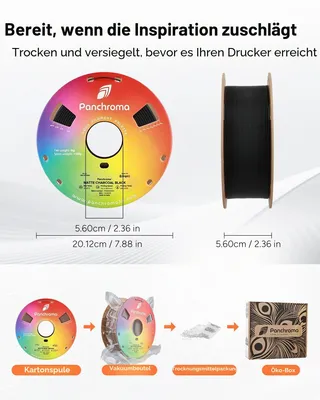 Immagine prodotto di Polymaker Panchroma™ PLA opaco, bianco tenue, diametro 1,75 mm, peso 1 kg