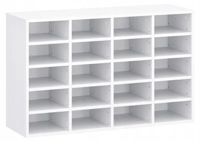 Zdjęcie produktu dla Regał szafka na buty 20 par kolor biały 104x65x33