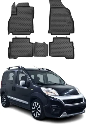 Image de 2008-2021 Tapis de sol Fiat Fiorino Qubo TPE noir 4 pcs