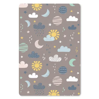 Produktbild von MuchoWow® Mauspad Mousepad Wolken - Sonne - Design 40x60 cm - Mousepads - Maus Mat - Pad - Mausunterlage - Schreibtisch Accesoire