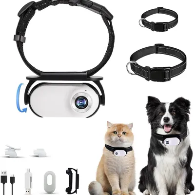 Produktbild von ZELURXX Mini Sportkamera mit Clip 1080P Aufnahme OTG Smartphone Verbindung Haustier-Kamera Tragbar für Outdoor & Alltag, weiß
