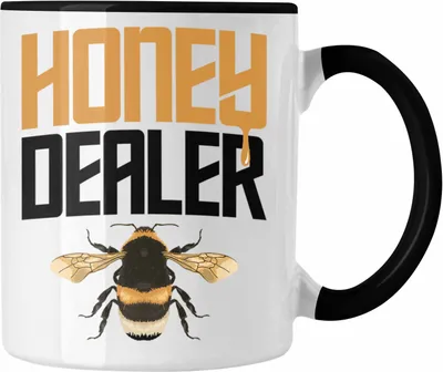 Produktbild von Trendation - Imker Geschenk Tasse Bienenzucht Kaffeetasse Geschenkideen Bienenzüchter Honig Dealer Bienen Zuebhör (Schwarz)