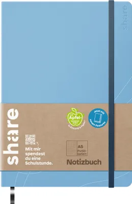 Produktbild von Journal Y-07-11-02 A5 dotted hellblau Packung mit 4 Stück