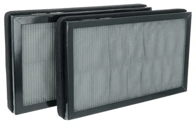 Produktbild von vhbw 2x Aktivkohlefilter Ersatz für Kärcher 2.863-056.0 für Luftreiniger - H13 Luftfilter Schwarz