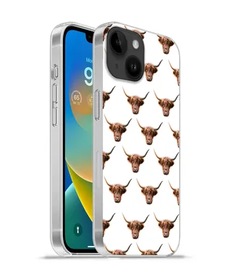Produktbild von MuchoWow® Handyhülle Schutzhülle Hülle für Apple iPhone 14 - Softcase Schottischer Highlander - Kuh - Muster Silikon Softcase Handy Hülle - Mobiltelefonhülle