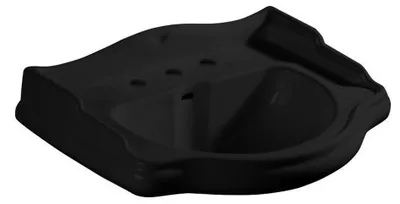 Produktbild von Kerasan RETRO Keramik-Waschtisch 69x52cm, 3 Armaturlöcher, schwarz matt