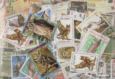 Produktbild von Briefmarken Motive 25 verschiedene Eulen Marken