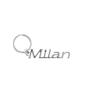 Productafbeelding van Cool car keyrings - Auto sleutelhanger met naam Milan