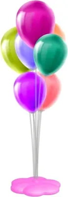 Produktbild von Ballonständer mit 7 Stäben und LED-Lichtern
