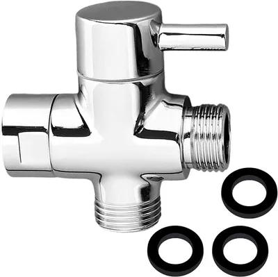 Obrázok produktu pre 3-cestný prepínací ventil z mosadze, závit G 1/2 palca, priemer 20 mm, určený na použitie v sprchách
