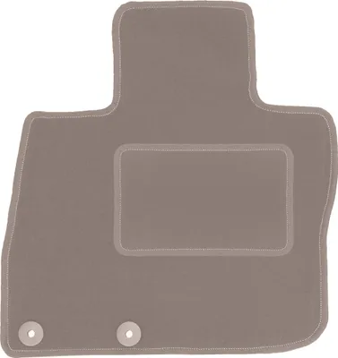 Produktbild von Fahrerfußmatte Velours beige passend für Honda Civic VIII (2006-2012, Schrägheck) – mit Befestigungen – passgenau