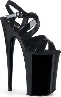 Produktbild von INFINITY-997 Damen Sandale von Pleaser, Schwarz Glanz , EU 36, US 6